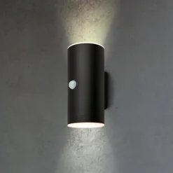 Briloner Udendørs LED-væglampe 3787015, sort, sensor, op/ned