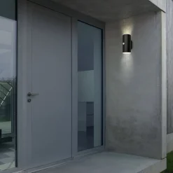 Briloner Udendørs LED-væglampe 3787015, sort, sensor, op/ned