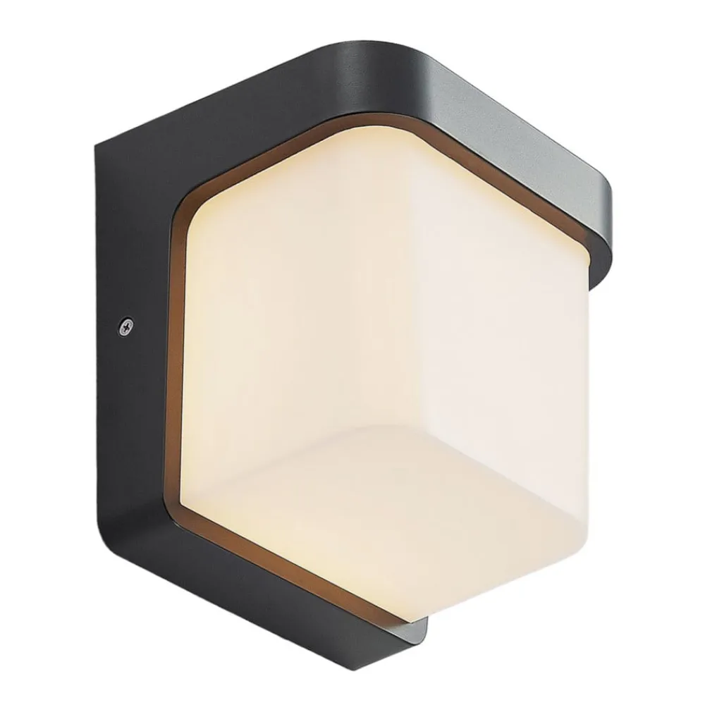 Lindby Udendørs LED-væglampe Adenike uden sensor