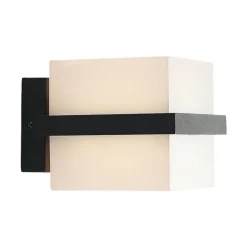 Udendørs LED-væglampe Auron, terningformet^Lindby Clearance