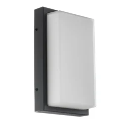 LCD Udendørs LED-væglampe Babett, stål, glas, sensor