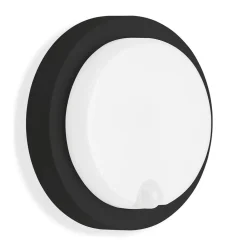 Telefunken Udendørs LED-væglampe Dortmund Ø17cm sort