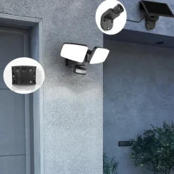 Heitronic Solcelle Lampe Med Sensor|Væglampe Med Sensor><noscript><img width=