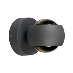 LCD Væglamper>Udendørs LED-væglampe, grafit, op & ned, CCT, dæmpbar, aluminium