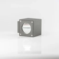 Udendørs LED-væglampe Jarno, antracit, sæt med 2, metal, 9 cm^Lucande Outlet