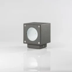 Udendørs LED-væglampe Jarno, antracit, sæt med 2, metal, 9 cm^Lucande Outlet