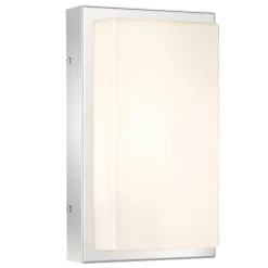 Udendørs LED-væglampe Julea, stål, glas, bevægelsessensor^LCD Best