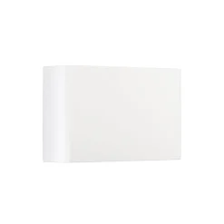 INTEC udendørs LED-væglampe KLEIN, hvid, bredde 16 cm, plast