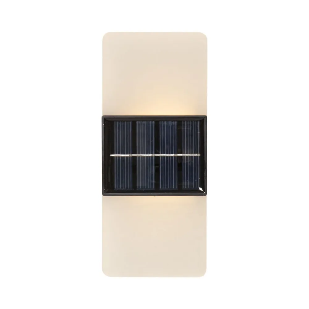 Udendørs LED-væglampe Wally, 14x6 cm hvid frostet CCT^STAR TRADING