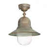Moretti Luce Udendørs Loftlamper>Udendørs loftlampe Campanula 2095, antik messing, Ø 29 cm IP44