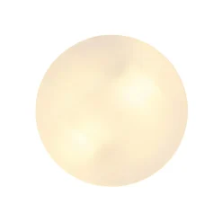 Globo Udendørs loftslampe Vranos, sølvfarvet, Ø 24 cm, aluminium