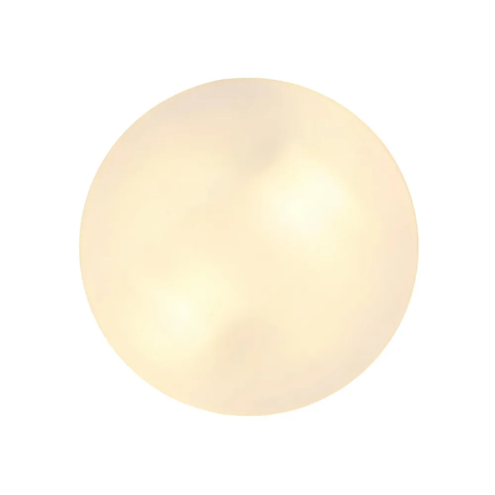 Globo Udendørs loftslampe Vranos, sølvfarvet, Ø 24 cm, aluminium