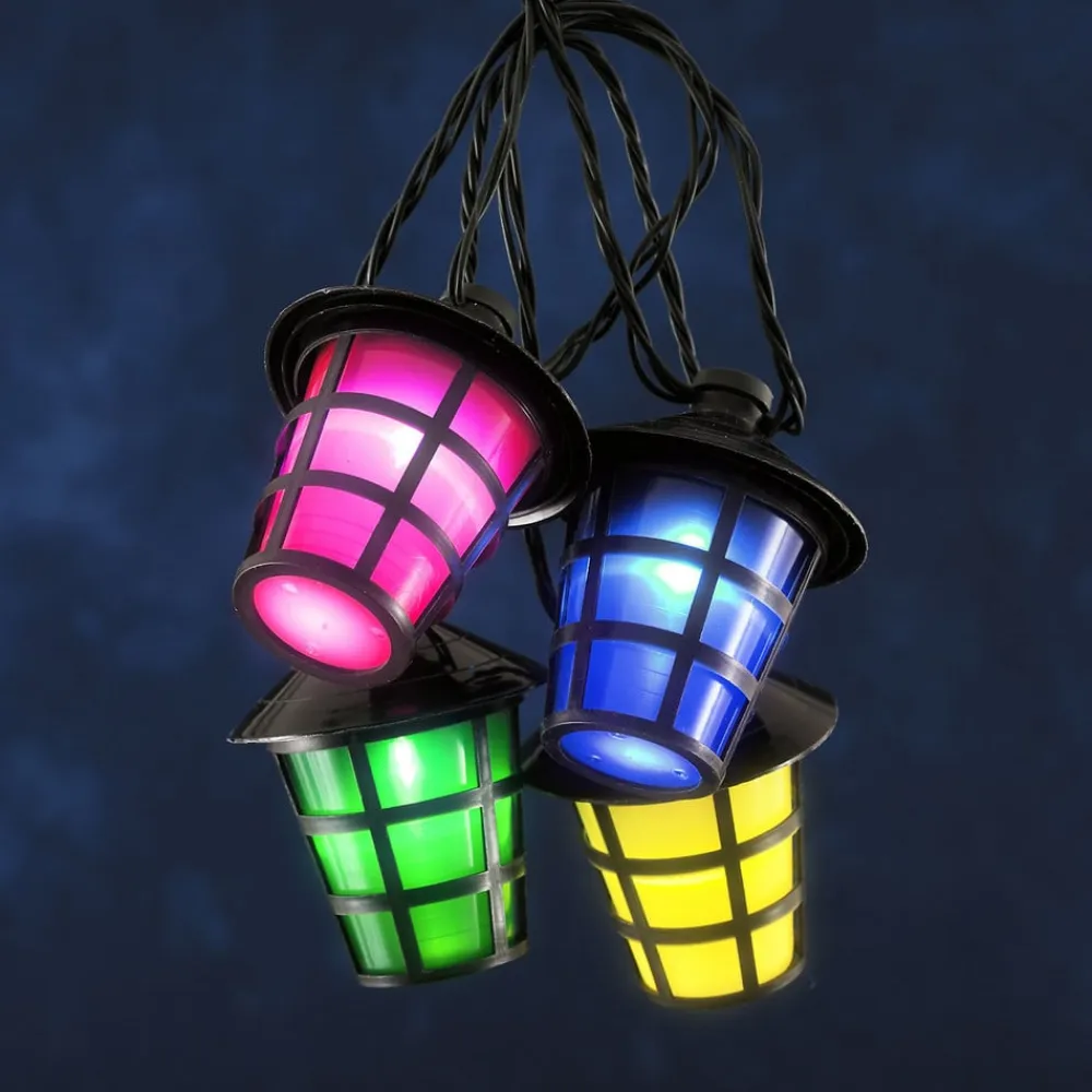 Konstsmide Season Dekorationsbelysning>Udendørs lyskæder, 20 farverige LED-lanterner