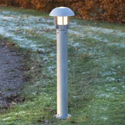 Konstsmide Udendørs stillampe Heimdal i aluminium, sølvgrå