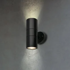 Briloner Udendørs væglampe 3792025 sort plast op/ned 2 x GU10