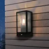 EGLO Udendørs væglampe Alamonte med sensor, sort