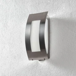 Udendørs væglampe firkantet i stål med sensor^CMD New