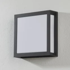 Udendørs væglampe Henry, antracit IP44^ORION Online