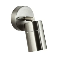 Udendørs væglampe Jandy down, drejelig, rustfrit stålfarve, metal^Brilliant Best