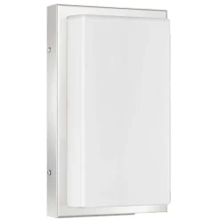 LCD Udendørs væglampe Julea, stål, bevægelsessensor