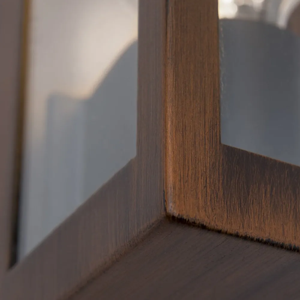 ORION Væglamper>Udendørs væglampe Lumina, rust-sort, stål, glas, IP44