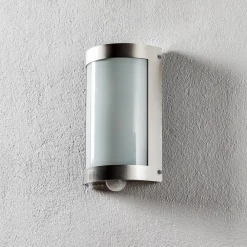 CMD Udendørs væglampe Marco3 i stål med sensor