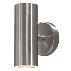 Konstsmide Udendørs væglampe Modena, stål, 2 lyskilder