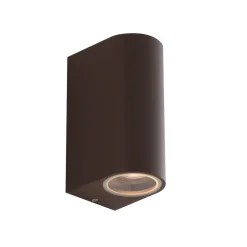 Udendørs væglampe One, bronzefarvet, højde 13 cm, IP54, 2 lyskilder^F.A.N. Europe Best