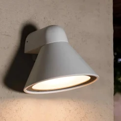 FARO BARCELONA Væglamper>Udendørs væglampe Pals, IP65 hvid mat