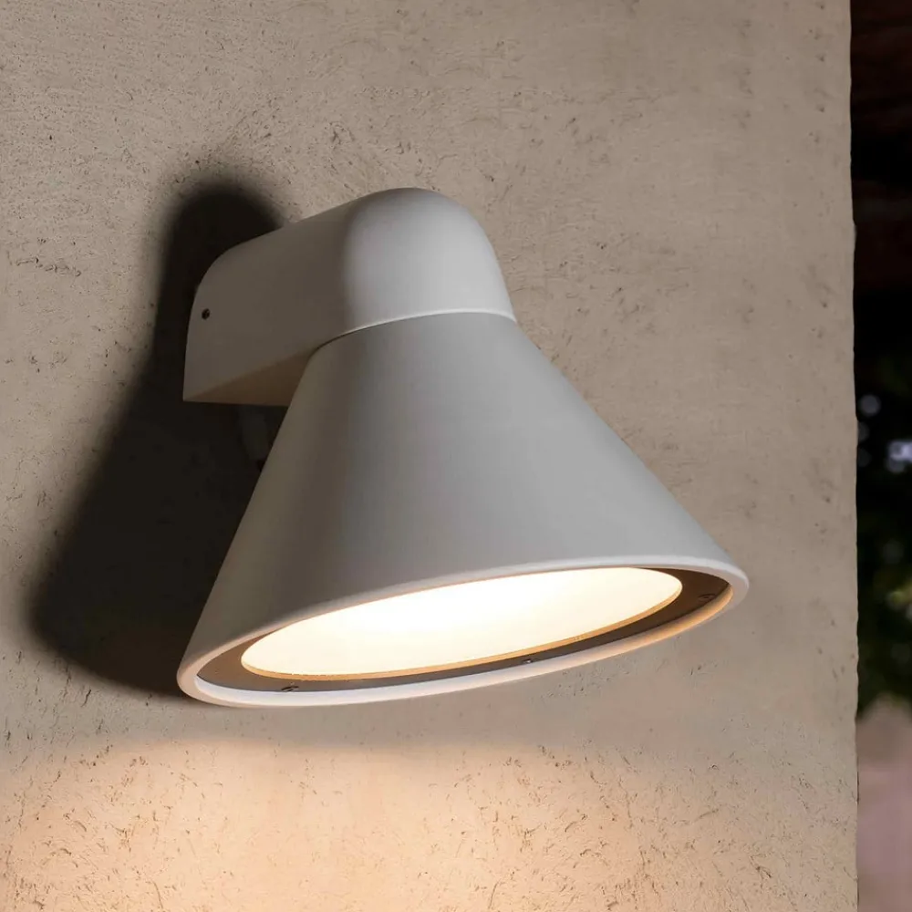 FARO BARCELONA Væglamper>Udendørs væglampe Pals, IP65 hvid mat