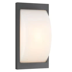 LCD Udendørs væglampe 069SEN, sensor, grafit, 33 cm, E27