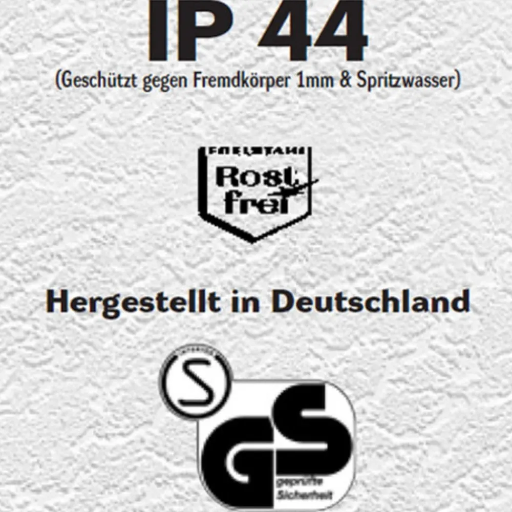 CMD Væglampe Med Sensor>Udendørs væglampe Toma i stål med sensor