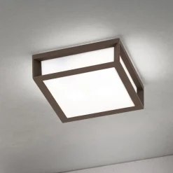 ORION Udendørslampe Henry, corten, trykstøbt aluminium, E27, IP44