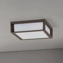 ORION Udendørslampe Henry, corten, trykstøbt aluminium, E27, IP44