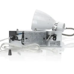 Udtrækkelig væglampe Kordian af metal, hvid^Steinhauer Hot