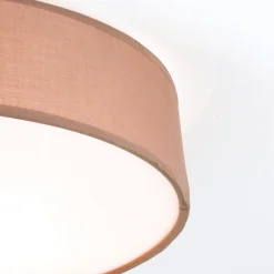 Ufo loftlampe med linnedskærm, brun^ORION Outlet