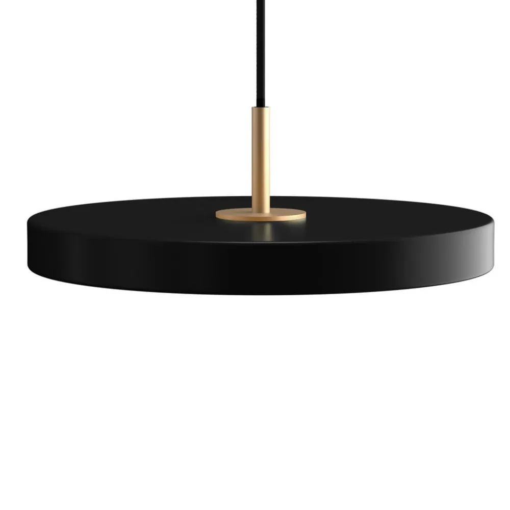 Asteria mini hængelampe, messing, sort^UMAGE