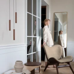 UMAGE Chimes hængelampe, mørk eg