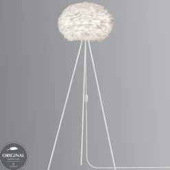 UMAGE Eos medium gulvlampe, tre ben, hvid