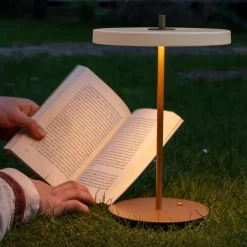 LED-bordlampe Asteria Move perlehvid/messing 31cm^UMAGE Sale