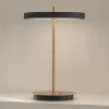 UMAGE Bordlamper>LED-bordlampe Asteria Move sort/messing 31 cm