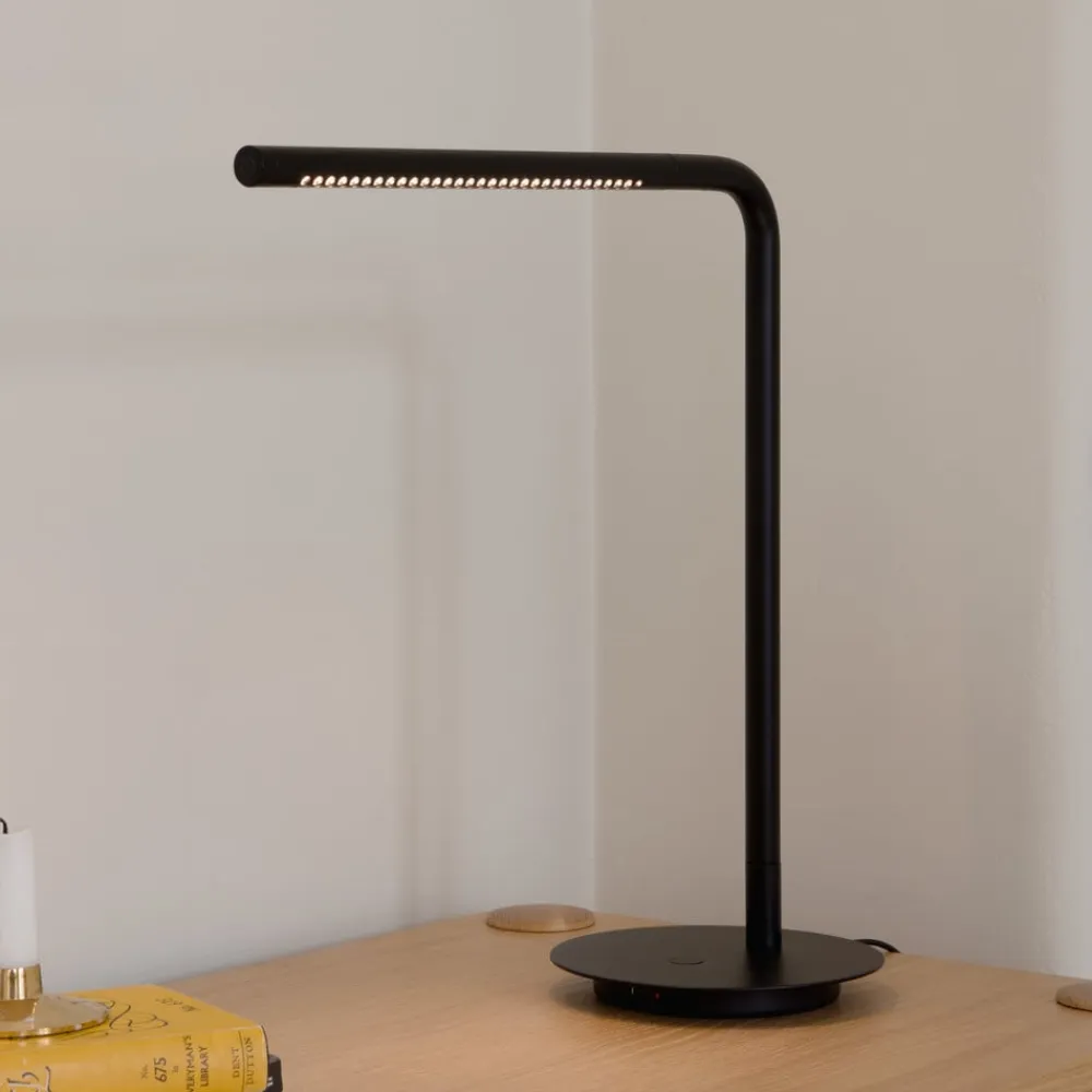 UMAGE Arbejdsrum/Kontor>LED-bordlampe Omni, sort Højde 46 cm Metal drejelig