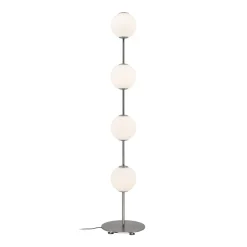 UMAGE LED-gulvlampe Audrey, stålfarvet, højde 128 cm, 4 lyskilder