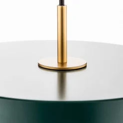 UMAGE LED-hængelampe Asteria Mini mørkegrøn/messing Ø 31 cm