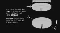 UMAGE LED-hængelampe Asteria Medium perlemor/messing Ø 43 cm
