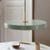 UMAGE LED-hængelampe Asteria Medium lysegrøn/messing Ø 43 cm