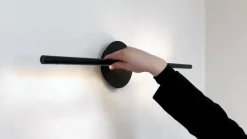 LED-væglampe Omni, sort, bredde 54 cm, 2 lyskilder^UMAGE Sale