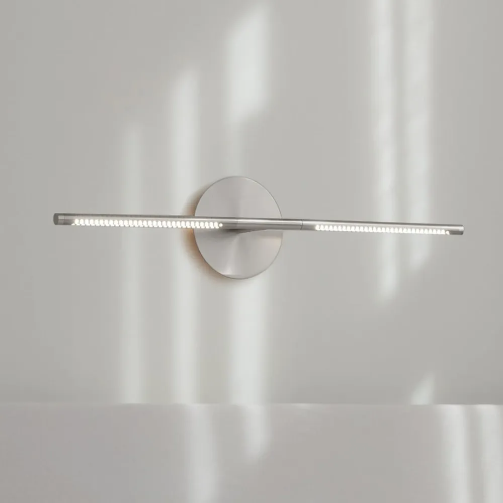 UMAGE LED-væglampe Omni, stålfarvet, længde 74 cm