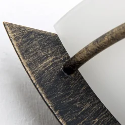 ORION Uplight væglampe Fleur, antik guld