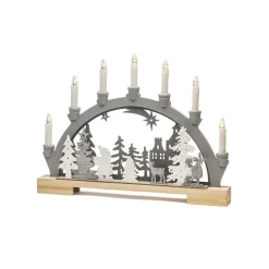 Vandrer i Skoven LED-adventsstage med dyr, træ^Konstsmide Christmas Best